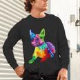 Dog Lover Boston Terrier Dog Colorful Boston Terrier Men Women Kids Unisex Long Sleeve T-Shirt, gift for family, gift for coworker