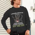 Labrador Retriever Lab Professional Human Trainer Unisex Long Sleeve T-Shirt, gift for family, gift for coworker