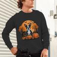 Pumpkin Boston Terrier Costume On Boston Terrier Halloween Unisex Long Sleeve T-Shirt, gift for family, gift for coworker