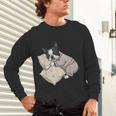 Sleepy Boston Terrier Pajama Men Women Kids Unisex Long Sleeve T-Shirt, gift for family, gift for coworker