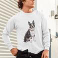 Boston Terrier Dog Dad Boston Terrier Dog Lovers Unisex Long Sleeve T-Shirt, gift for family, gift for coworker