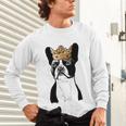Boston Terrier Dog Wearing Crown For Men Women Girls Kids Unisex Long Sleeve T-Shirt, gift for family, gift for coworker
