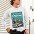 Boston Terrier Merry Christmas Tree Truck Dog X-Mas Unisex Long Sleeve T-Shirt, gift for family, gift for coworker