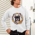 Boston Terrier Mom Floral Bostie Dog Lover Flowers Cute Unisex Long Sleeve T-Shirt, gift for family, gift for coworker