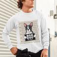 Boston Terrier Mug Shot Guilty Dog Unisex Long Sleeve T-Shirt, gift for family, gift for coworker