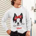 Boston Terrier Mum Dog Woman Idea Unisex Long Sleeve T-Shirt, gift for family, gift for coworker
