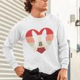 Retro Heart Boston Terrier Dog Vintage Valentine Unisex Long Sleeve T-Shirt, gift for family, gift for coworker
