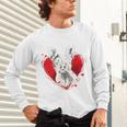 Valentine's Day Boston Terrier Dog Unisex Long Sleeve T-Shirt, gift for family, gift for coworker