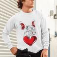 Valentine's Day Boston Terrier Dog Vector Unisex Long Sleeve T-Shirt, gift for family, gift for coworker