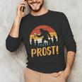 Bigfoot Sasquatch Prost Retro Bavarian Oktoberfest Men Women Unisex Long Sleeve T-Shirt, funny gift