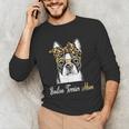 Birthday And Mother's Day -Boston Terrier Mom Unisex Long Sleeve T-Shirt, funny gift