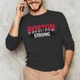 Boston Strong Logo Vintage Boston City Skyline Unisex Long Sleeve T-Shirt, funny gift