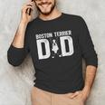 Boston Terrier Dad Of A Bostie Dad Bostie Father Unisex Long Sleeve T-Shirt, funny gift