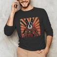 Boston Terrier Dog Japanese Art Samurai Ukiyo-e Unisex Long Sleeve T-Shirt, funny gift