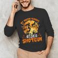 My Boston Terrier Dog Rides Shotgun Witch Halloween Men Women Unisex Long Sleeve T-Shirt, funny gift