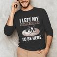 Boston Terrier Dog Unisex Long Sleeve T-Shirt, funny gift