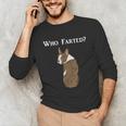 Boston Terrier Who Farted Unisex Long Sleeve T-Shirt, funny gift