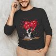 Boston Terrier Lover Heart Shape Boston Terrier Valentine Unisex Long Sleeve T-Shirt, funny gift