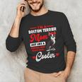 Boston Terrier Mom American Gentleman Dog Mother's Day Unisex Long Sleeve T-Shirt, funny gift