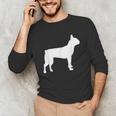 Boston Terrier Unisex Long Sleeve T-Shirt, funny gift