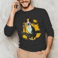 Boston Terrier s Mid-Century Modern Art s Street Grunge Unisex Long Sleeve T-Shirt, funny gift