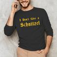 I Don't Give a Schnitzel T-Shirt Unisex Long Sleeve T-Shirt, funny gift