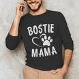 Fun Bostie Mama Dog Lover Apparel Boston Terrier Mom Unisex Long Sleeve T-Shirt, funny gift
