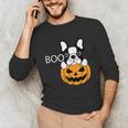 The Halloween Boston Terrier Unisex Long Sleeve T-Shirt, funny gift