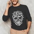 Halloween Costume Skull Boston Terrier Dog Lover Unisex Long Sleeve T-Shirt, funny gift