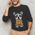 Halloween Dog Boston Terrier Mummy Costume Men Women Kids Unisex Long Sleeve T-Shirt, funny gift