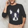 Kids Boston Terrier Dog For Women And Girls Unisex Long Sleeve T-Shirt, funny gift