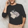 Sleepy Boston Terrier Pajama Men Women Kids Unisex Long Sleeve T-Shirt, funny gift
