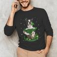 St Patrick's Day Leprechaun Boston Terrier Dog Shamrock For Men Women Kids Unisex Long Sleeve T-Shirt, funny gift