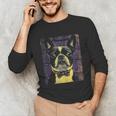 Vintage Boston Terrier Dog Unisex Long Sleeve T-Shirt, funny gift