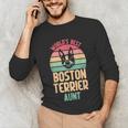 Worlds Best Boston Terrier Aunt Unisex Long Sleeve T-Shirt, funny gift