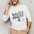 Boston Terrier Dog Bostie Mom Idea For Women Unisex Long Sleeve T-Shirt, funny gift