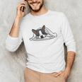 Boston Terrier Dog Official Sleeping Men Women Girls Kids Unisex Long Sleeve T-Shirt, funny gift
