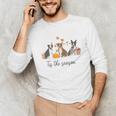 Boston Terrier Fall Pumpkin Tis The Season Autumn Women Unisex Long Sleeve T-Shirt, funny gift