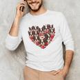 Boston Terrier Heart Valentine Boston Terrier Unisex Long Sleeve T-Shirt, funny gift