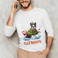 Boston Terrier Merry Christmas Tree Lights Dog X-Mas Dogs Unisex Long Sleeve T-Shirt, funny gift