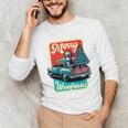Boston Terrier Merry Christmas Tree Truck Santa Dog X-Mas Unisex Long Sleeve T-Shirt, funny gift
