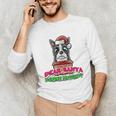 Boston Terrier Santa Claus Christmas Dog Unisex Long Sleeve T-Shirt, funny gift