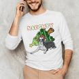 Boston Terrier Santa Claus Hat Merry Christmas Dog X-Mas Unisex Long Sleeve T-Shirt, funny gift