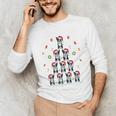 Boston Terrier Xmas Tree Lights For Men Women Boston Terrier Unisex Long Sleeve T-Shirt, funny gift