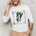 Cool Saint Patrick's Boston Terrier T Shirt For Dogs Lovers Unisex Long Sleeve T-Shirt, funny gift