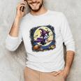 Cute Boston Terrier Halloween Costume Dog Lover Women Girls Unisex Long Sleeve T-Shirt, funny gift