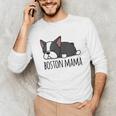Cute Boston Terrier Boston Mama Unisex Long Sleeve T-Shirt, funny gift