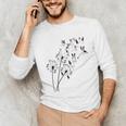 Dandelion Boston Terrier Flower Floral Bostie Tree Unisex Long Sleeve T-Shirt, funny gift