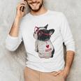 Girls I Heart Mom Love Mama Boston Terrier Dog Lover Unisex Long Sleeve T-Shirt, funny gift