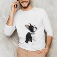 Love NOPE Boston Terrier Dog Lover Unisex Long Sleeve T-Shirt, funny gift
